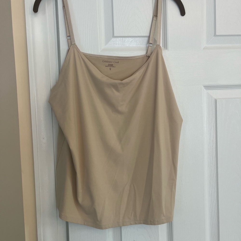 spandex camisole in Xlg (size 16) with adjustable straps from ColdWater Creek